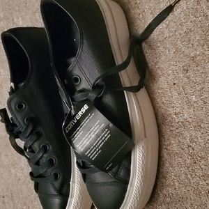 NWT Black Converse platform sneakers